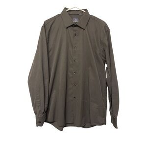 Ben Sherman Black Casual Button Down Shirt Size XL (17-17.5) USED #4260